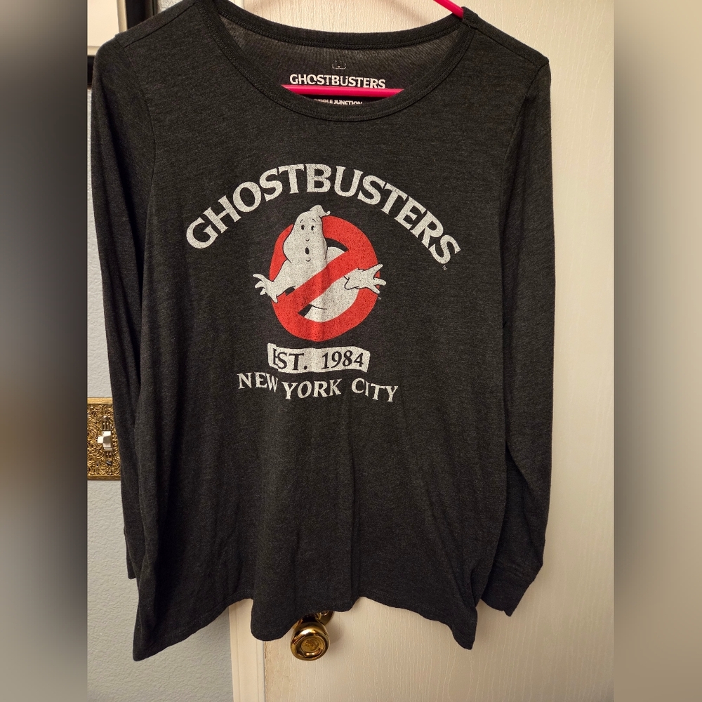 Torrid Ghostbusters Long Sleeve Shirt - Dark Gray Size 0